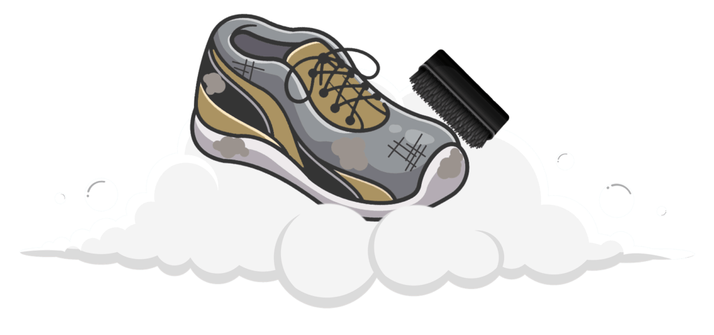 Witte sneakers schoonmaken