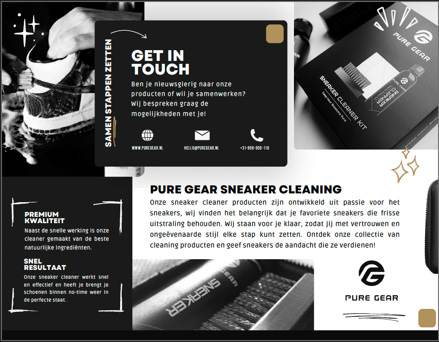 Pure Gear partnership mogelijkheden Sneaker Cleaning